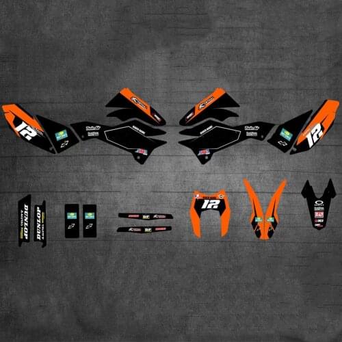 For KTM 690 SMCR 2018-2012 Free customized 3M Stickers Graphics Decals for KTM SMCR 690 2012 2013 2014 2015 2016 2017 2018 SMC R