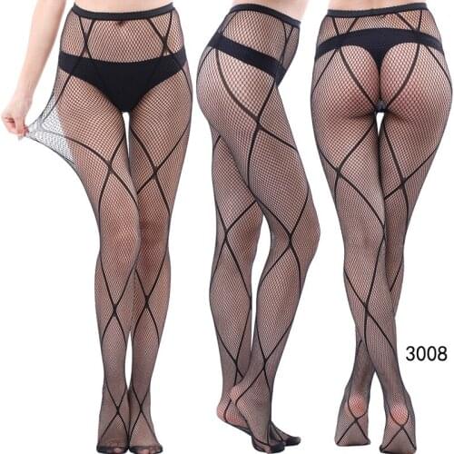 New Arrival Thin Women Pantyhose Sexy Hollow Solid Fishnet Tights Clothes For Women Black Tights Lace Sexy Lingeries Plus Size