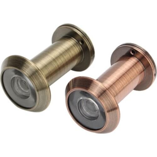 Home Security Optical Glass 200 Degree Wide Angle Door Scope Door Viewer Adjustable Glass Lens For Furniture Hardware