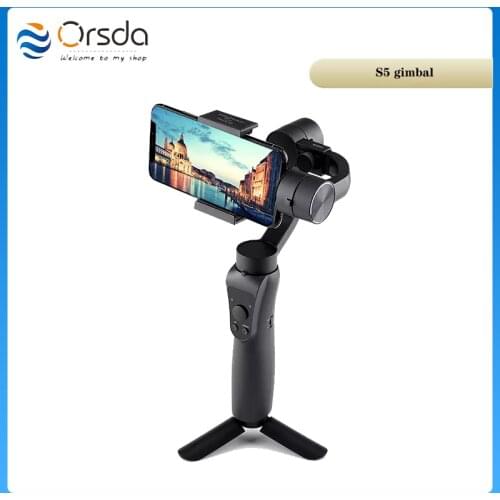 Orsda S5 3 Axis Handheld Gimbal Stabilizer for Smartphone Action Camera Video Record USB Charging Universal Adjustable Direction