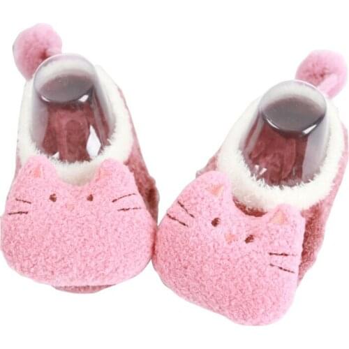 1-5T New Kids Baby Slippers Socks Letter Printed Cotton Winter Girls Boys Socks Infant Stuff Animal Pattern Warm Children Socks