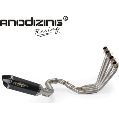 Motorcycle Full Exhaust System Slip On Header Pipe Front Pipe For HONDA CBR650F CB650F CB 650 F CBR 650F 2014-2019 with Exhaust