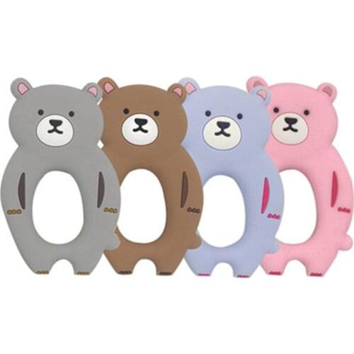 Silicone Baby Teether rodent Baby Teething Toys Chewable Animal Shape Baby Products Nursing Gift Accessories