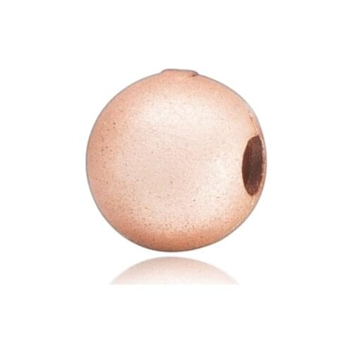 SALE! 925 Sterling Silver Beads Fit Original Pandora Bracelets Rose Gold Frosted Charm Women DIY Fashion Jewelry Gift