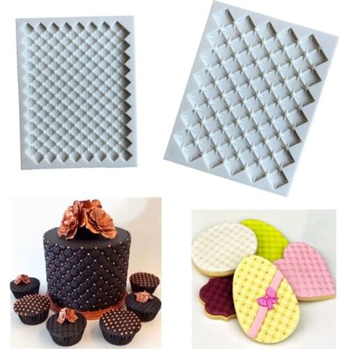Lattice Flower Fondant Cake Silicone Mold Cookies Embossing Molds Candy Chocolate Mould Biscuits Baking Cake Decoration Tools