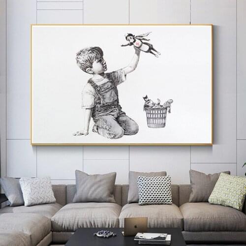 Modern Simple Fashion Ballet Girl Dancer Oil on Canvas Painting Art Print Posters and Prints Wall Art Picture Home Decoration