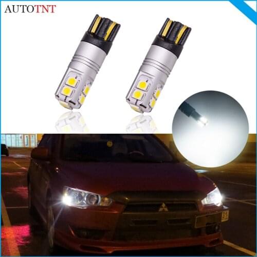 2pcs T10 led w5w bulb light lamp 12V 6000K canbus no error for Mitsubishi L200 L300 Airtrek Lancer 1 2 3 4 5 6 7 8 9 X Outlander