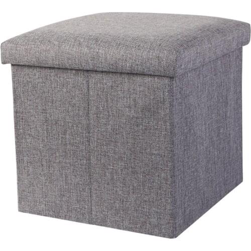 Storage Stool Storage Stool Can Sit Sofa Stool Rectangular Folding Fabric Stool Household Finishing Box Shoe Stool