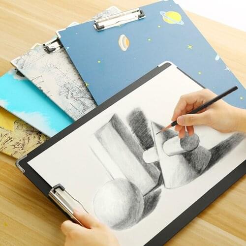TOUCH BOGE 40*30cm Sketch Pad Clip 8K Board For Children Kids Drawing Painting Tools School Students Stationery Art Supplies