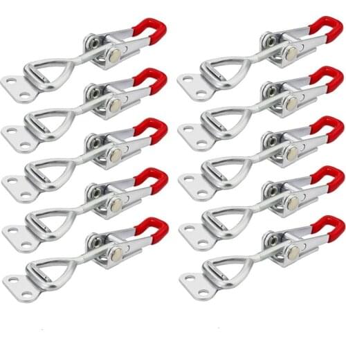 10 PCS Toggle Latch Clamp 4001 100Kg 220Lbs Holding Capacity Horizontal Type for Hand Tool for welding, jigging, repairing