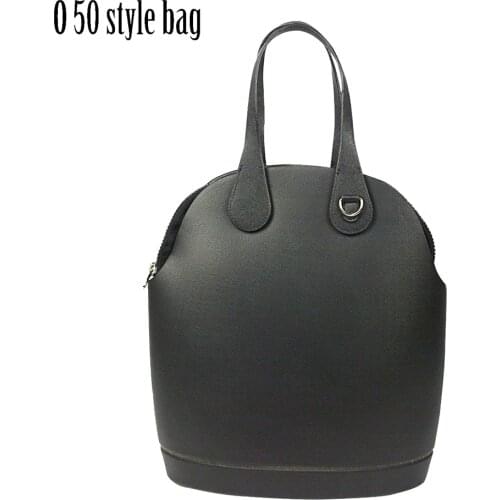 New Obag 50 Body with Canvas Inner Pocket Flat Short 51cm Leather Handles Women ladies Handbag Tote Shoulder O 50' Bag