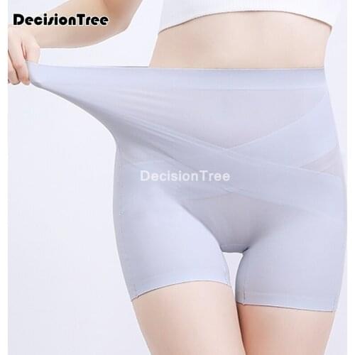 2021 women short safety pants high waist panties stretchy slimming short panties girls tummy control breathable shaper underwear