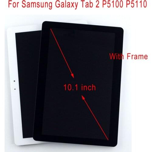 STARDE LCD For Samsung Galaxy Tab 2 P5100 P5110 LCD Display Touch Screen Digitizer Assembly Frame 10.1"