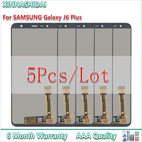 5 pcs/lot LCD For Samsung Galaxy J4+ 2018 J4 Plus J415 J415F LCD Display Touch Screen Digitizer For J6+ J6 Plus J610