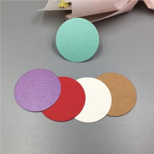 500Pcs/Lot Round Shape Multi Color New Gift Tags Blank Printed Accept Custom Logo Jewelry Party Gift Cards Wedding Decorative