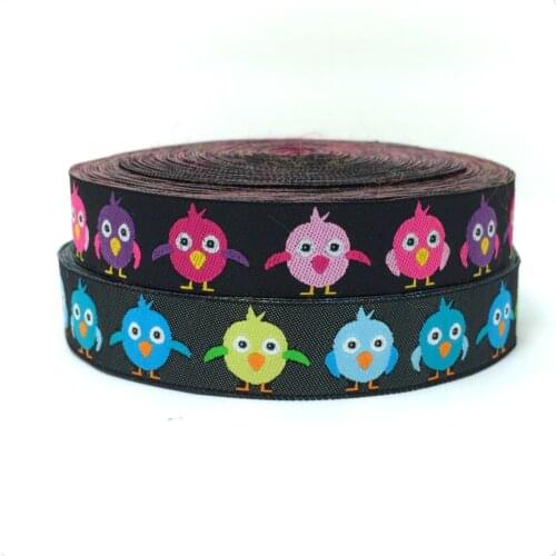 Zakka handmade accessories ribbon laciness Jacquard Ribbon with sadly fat bird width 5/8" 1.6 CM 10yards/lot