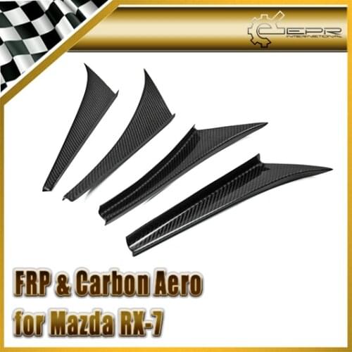 Car-styling For Mazda RX-7 RX7 FD3S FD Carbon Fiber R-Magic Front Bumper Canard Glossy Fibre Trim Accessories