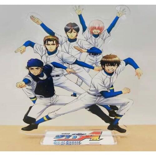 Ace of Diamond Sawamura Eijun Acrylic Stand Model Keychain High School Baseball Manga Characters Family Desk Decor Birthday Gift