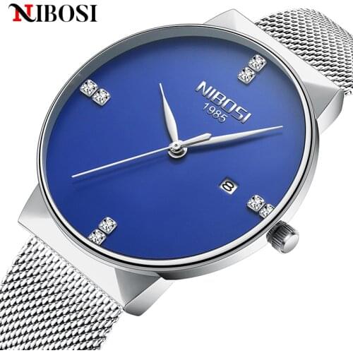 NIBOSI Sports Men Watches Fashion Top Luxury Brand Waterproof Auto Date Quartz Wristwatch for Men Clock Male Relogio Masculino