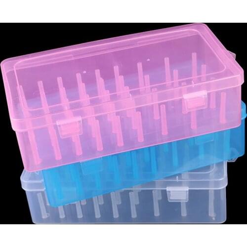Sewing Thread Storage Box 42 Pieces Spools Bobbin Carrying Case Container Holder Craft Spool Organizing Case Sewing 24 Spools