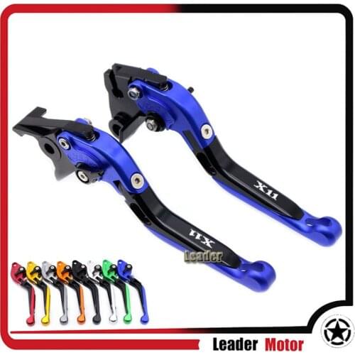 For HONDA X-11 X11 X 11 1999 2000 2001 2002 Motorcycle Accessories Folding Extendable Brake Clutch Levers