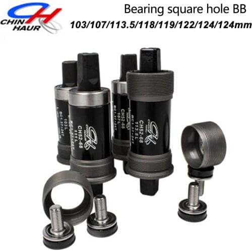 MTB Bottom Bracket Square Hole Bicycle BB 103-127mm Double Searing BB68 Bottom Bracket Fit Road MTB Folding Bike Part