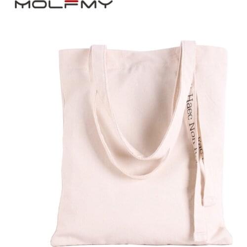 Ladies Canvas Handbag Letter Printing Single Shoulder Bag Large Capacity High Quality Fashion Casual Female Tote Bag Dropship