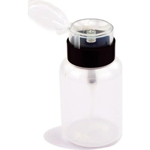 Nail tool press bottle can hold nail polish remover, makeup remover210mllock-filled empty bottle for nail remover