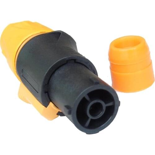 Copy high quality 5pcs/lot NAC3FX-W Waterproof 16A Female Powercon True Locking Cable Connector with 8mm Waterproof 8mm tail