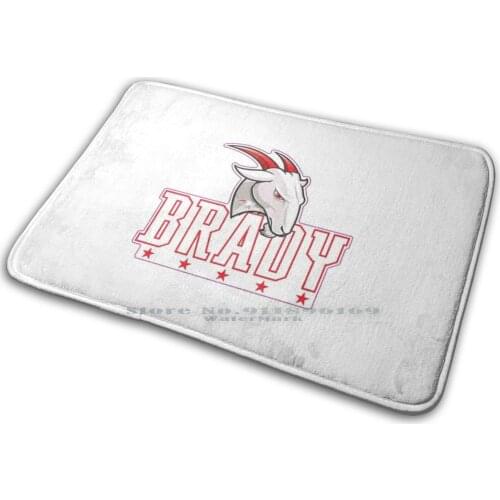 Brady Goat Sportman Mat Rug Carpet Anti-Slip Bedroom Entrance Door Mat Goat Brady Football Tom Brady Patriots New England