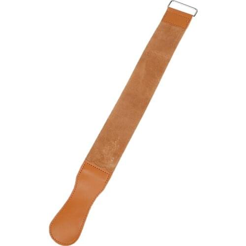 Leather Straight Razor Folding Knife Blade Sharpening Belt Barber Shaving Strap