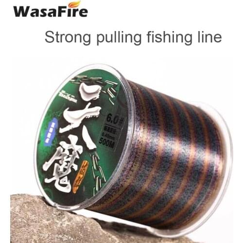 500M Invisible Spoted Fishing Line Super Strong Speckle Carp Fishing 3D Camouflage Sinking Nylon Thread Fishing Algae Line