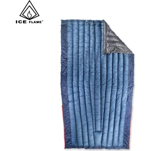 Ice Flame 7D Summer Spring Autumn 90% White Goose Down Sleeping Bag Blanket Sleeping Quilt Underquilt Hammock Backpack Camping