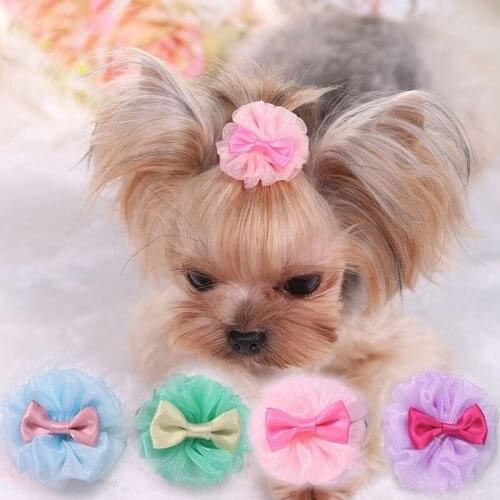 Dog cat cute hair clip pet dog accessories supplies fashion bow headdress