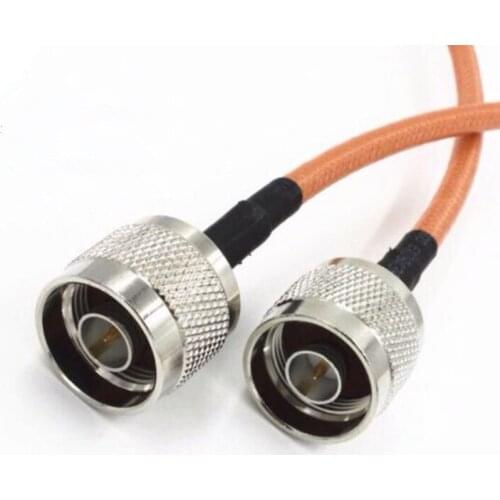 N Male Jack To N Male Plug RF Coaxial Connection Wire 50cm RG142 Cable Adapter Test Wire