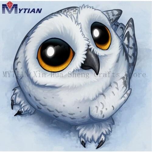 Owl In The Snow Diamond Painting Kit Full Square/Round Drill 5D DIY Diamond Embroidery Cross Stitch Wall Sticker Home Decoration