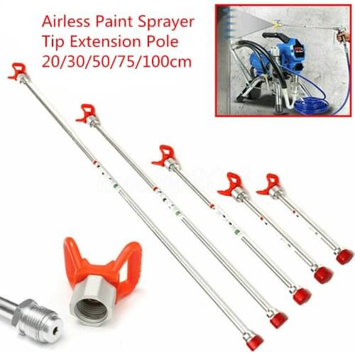 New Airless Paint Sprayer Spray Gun Base Tip Extension Pole Rod 20 30 50 75cm 100cm for Garden Irrigation Car Spraying Machine