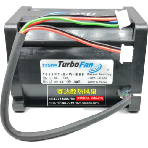 4056 double ball high speed violent booster fan 12V 1.2A 1622FT-04W-B86 4 line