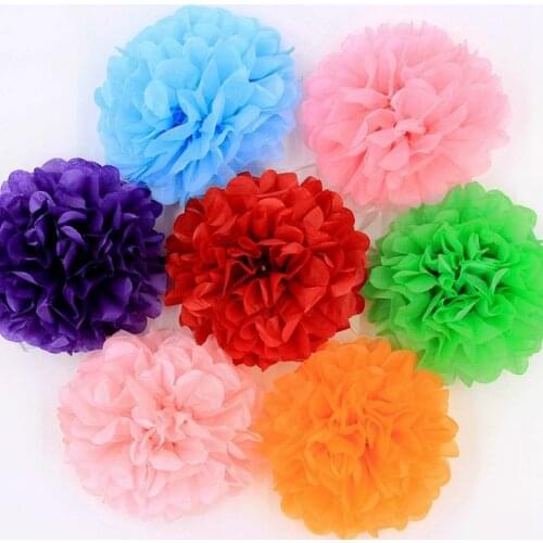 8'' 20cm Wedding Decoration Events Accessories Pom Pom Tissue Paper Pompom Ball Party Supplies BabyShower Christmas Party Decor