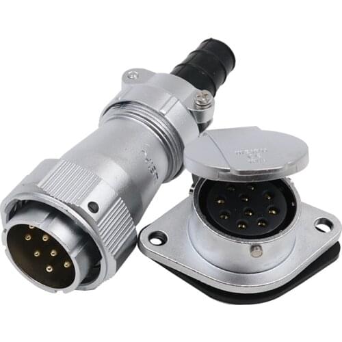 WY32 TI+ZG 90 Degree Elbow M32 Industrial Quick Aviation Connector Waterproof Male & Female Plug Socket 4 6 8 10 11 12 13 19 Pin