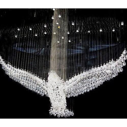 Eagles Customize Design Luxury LED Crystal Chandelier Lighting Lustre Chandelier Lights Cristal Lamp L100*W55*H80cm 110v-220v