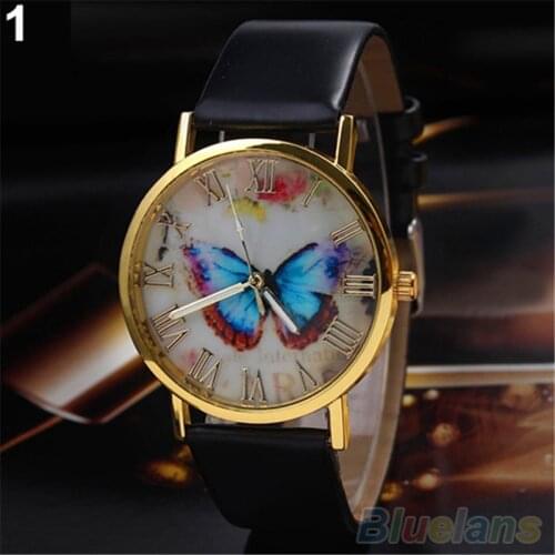 Sanwood Ladies Watch With Leather Strap