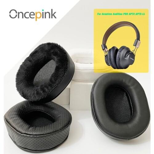 Oncepink Replacement EarPads For Avantree Audition PRO APTX APTX-LL Headphone Ear Cushion Repair Parts Earphones Accessories