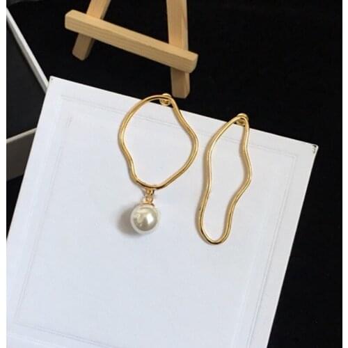 YPAY8Brand New Design Fashion Charm Crystal Stud Earrings Geometric Round Circle Shiny Rhinestone Big Earring Jewelry Women Gift