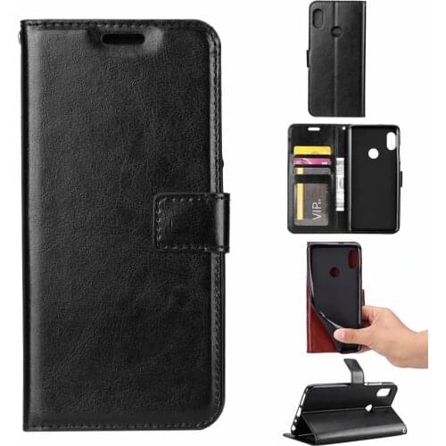 10pcs/lot free shipping Crazy Horse Wallet Leather Case For Xiaomi A2 6X MI8 Redmi Note 6 Note 6PRO With Photo Frame Card Slots
