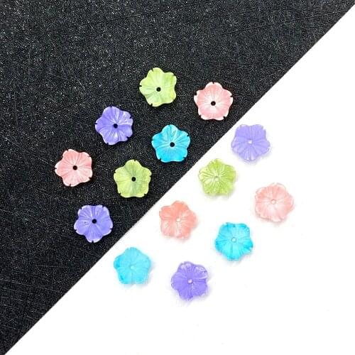 5pcs/bag of Exquisite Flower-shaped Natural Freshwater Shells 5x5/8x8mm DIY Handmade Jewelry Accessories Ladies Accessories