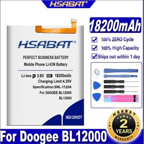 HSABAT 17600mAh Battery For DOOGEE BL12000 for DOOGEE BL12000 Pro battery MTK6763T
