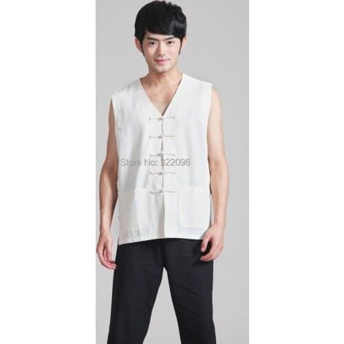 Free shipping Spring men taiji clothing set Tai chi suit set men chinese kung fu suit Sleeveless shirt + pants 0925-3