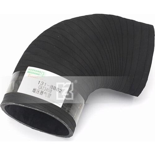 For Caterpillar CAT345B turbocharger air pipe turbocharger rubber intake pipe E0048F/131-8862 excavator parts