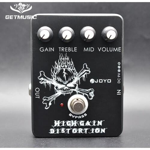 Joyo JF-04 High Gain Distortion Adjustable Electric Guitar Pedal + One MOOER PC-Z Pedal Connector and One Cover Cap